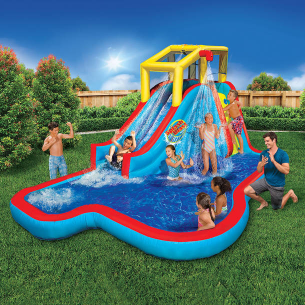 Banzai Lazy River Inflatable Outdoor Adventure Water Park Slide and